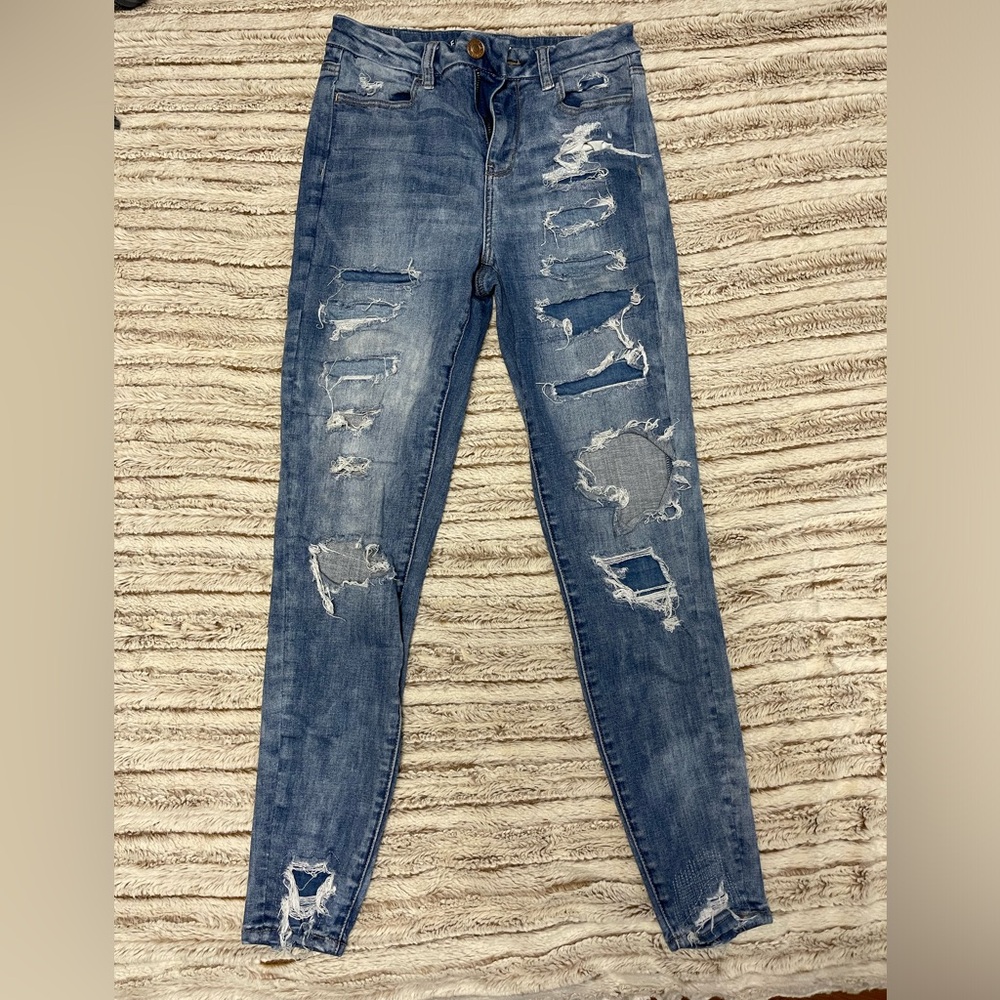 American Eagle High Rise Curvy Jegging sz4